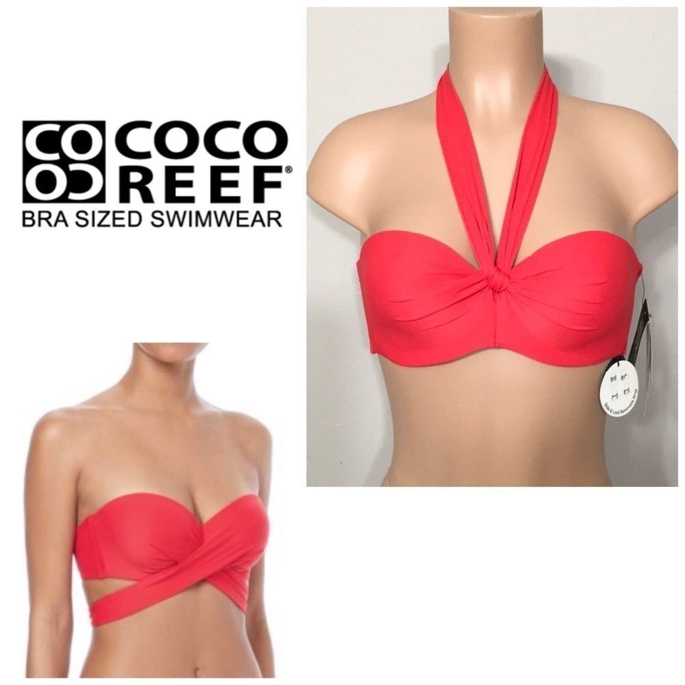 New. 32/34C Coco Reef 5-way bikini top. NWT…